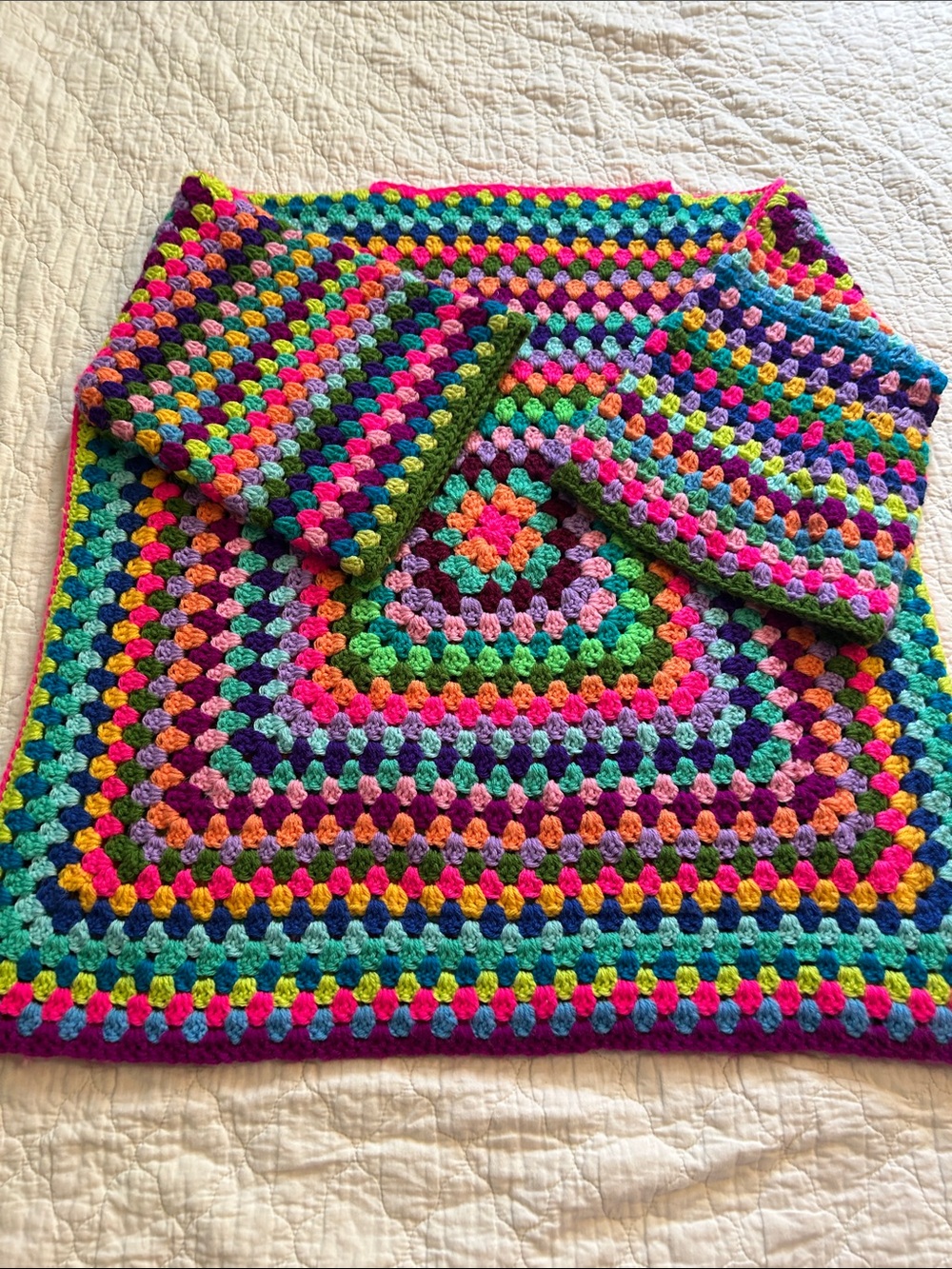 Handmade Crochet Granny Square Sweater - Picture 2 of 6